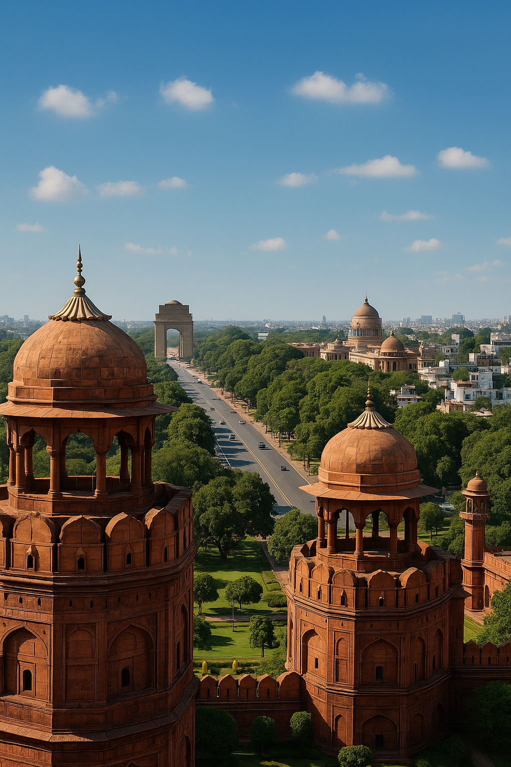 Old Delhi Cityscape – Historical Places to Visit in Delhi, India
